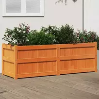 Sodo lovelis, vaško rudas, 150x50x50cm, pušies medienos masyvas