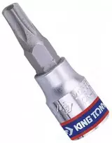 KING TONY NASADKA 1/4" Z KOŃCÓWKĄ TORX Z OTWOREM T30 x 37mm