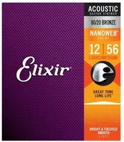 Elixir Eliksyras 11077 Nanoweb Light-Medium 80/20 Bronze 12-56