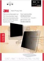 3M F20.0W9 Privacy Filter for LCD Monitorius 20" Juodas, 443 x 250 mm