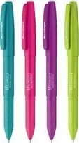 Nutrinami tušinukai Berlingo Correct, 0.6 mm, mėlynas rašalas, įvairių spalvų korpusai, 20 vnt.