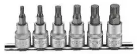 Force Dvylikakampis-galvutė Spline 3/8" rinkinys 6 dalių