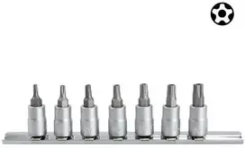 Force Penkiakampis-galvutė Star TS 1/4" rinkinys 7 dalių