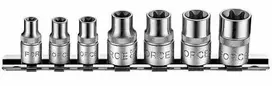 Force Galvučių Star 1/4"-3/8" rinkinys 7 dalių