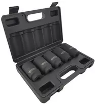 Weber Tools Galvučių specialių ilgų smūginių plonasienių 12-kampių 1/2" rinkinys 5 dalių