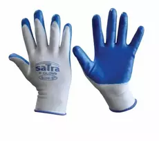 Satra Pirštinės darbo nailoninės aplietos nitrilu 9/L