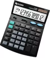 Eleven Vienuolikos skaičiuotuvas CT666N, juodas, stalinis su PVM apskaičiavimu, 12 skaitmenų, automatinis išjungimas