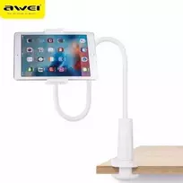 AWEI stalo laikiklis X3 4″-10.5″ baltas su ilga rankena