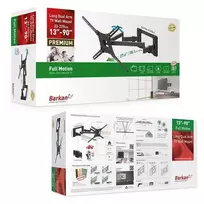 Laikiklis BARKAN BM466XP 13-65" TV, 4 lankstų, sieninis, prailgintas, juodas