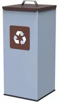 Gsg24 Metalo atliekų rūšiavimo dėžė 30x30x70cm 60L BIO - rudas dangtelis