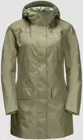 JackWolfskin Lietpaltis moterims JACK WOLFSKIN CAPE YORK COAT | chaki