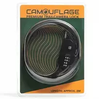 Apsaugos nuo vagystės kameros spąstų užraktas – Camouflage Premium Trailcamera Lock – WildcameraXL