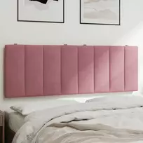Galvūgalio pagalvėlė, rožinės spalvos, 140cm, aksomas