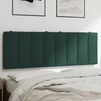 Galvūgalio pagalvėlė, tamsiai žalios spalvos, 140cm, aksomas