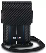 Krepšys BMW BMPSP15XMSCAKL Piniginės krepšys juodos spalvos Carbon Mėlyna Stripes