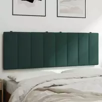 Galvūgalio pagalvėlė, tamsiai žalios spalvos, 120cm, aksomas