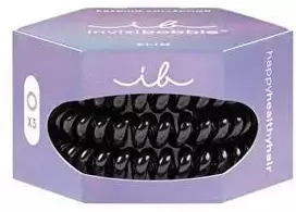 Invisibobble plaukų juosta Slim Premium True Juodas 3 vnt.