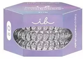 Invisibobble plaukų gumytės Slim Premium Crystal Clear 3 vnt.