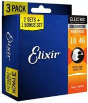 Elixir Eliksyras 16540 Nanoweb Light 10-46 (3 komplektai)