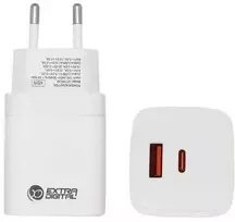 Kroviklis EXTRA DIGITAL GaN USB Type-C, USB Type-A: 45W, PPS