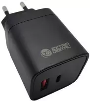 Kroviklis EXTRA DIGITAL GaN USB Type-C, USB Type-A: 45W, PPS