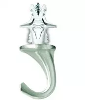 Laikiklis Cobra Kabliai GKP, Versa, 6 x 66 mm, nikelio spalvos, 2 vnt.