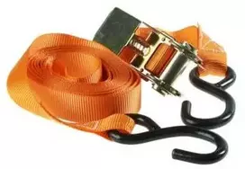 Staco Nordic Krovimo diržas su reketu ir kabliu 560 kg - Su reketu ir kabliu HD 25 mm x 5 m oranžinis