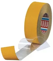 TESA geltona aliuminio folijos lipni neslystanti juosta, 18 m, 0,75 mm storio