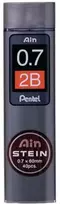 Pentel AIN STEIN aukšto polimero sąsagės, 2B, 0,7 mm, 40 vnt. dėžutėje.