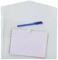 Laikiklis Dokumentų aplankas Exacompta, A4, su lipdukais, skaidrus, 5 vnt. pakuotėje.