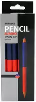 Büngers Pieštukai Duo Jumbo raudona/mėlyna su 2 antgaliais (12)
