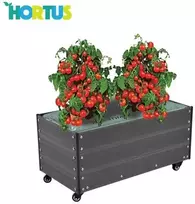 Nsh Nordic HORTUS kapiliarinė pastogė iš WPC 36x50x90 cm su ratukais (210-945)