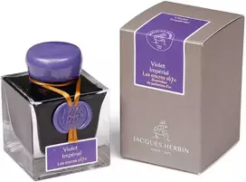 Herbina Herbin rašalas 1670 serija - 50ml Violet Impèrial su auksiniais blizgučiais