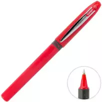 Uni-Ball Uni Grip 245 Micro, raudona, rašymo rašalas raudonas (išpardavimas, likusi loto kaina yra už 12 vnt.)