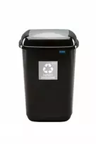 Šiukšliadėžė Plafor, 28 l, juoda/pilka