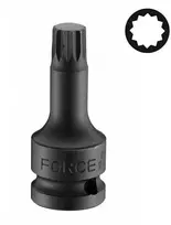 Force Dvylikakampis-galvutė smūginis Spline M10 1/2"