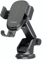 Automobilinis laikiklis-įkroviklis Choetech T203-F 15W Gravity Car Charger Holder juodas