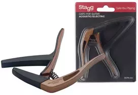 Kapodasteris Stagg SCPX-CU DKWOOD akustinei/elektrinei gitarai