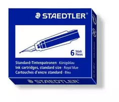 Plunksnakočio Staedtler papildymas mėlynais 6 vnt./pak. - (6 vnt.)
