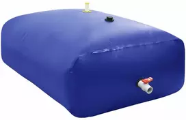 Vandens talpa su čiaupu, sulankstoma, 5000l, PVC