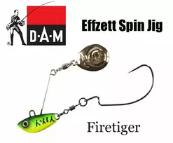 Sukriukė DAM Effzett Spin Jig Firetiger