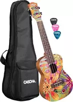 Koncertinė ukulelė Cascha Art Flowers HH 2607
