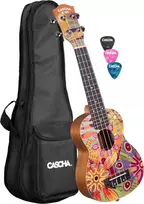 Soprano ukulelė Cascha Art Flowers HH 2603