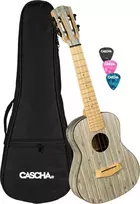 Koncertinė ukulelė Cascha Bamboo Graphite HH 2316