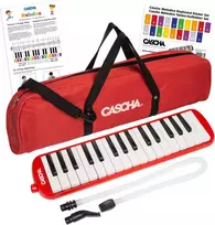 Melodika 32 klavišų Cascha raudona HH 2059