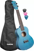 Koncertinė ukulelė Cascha Linden mėlyna CUC103