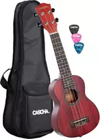 Soprano ukulelė Cascha Mahogany raudona HH 2263