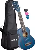 Soprano ukulelė Cascha Mahogany mėlyna HH 2266