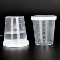Oem 30ml matavimo puodelis - Plastikinis indas su dangteliu - rakinamas
