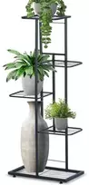 Vilde Juoda metalinis gėlių stovas 5 pakopų 96 cm